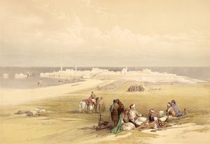 1839年4月24日、サンジャンダクレ、「聖地」のボリュームIIのプレート65。 1843 作： David Roberts